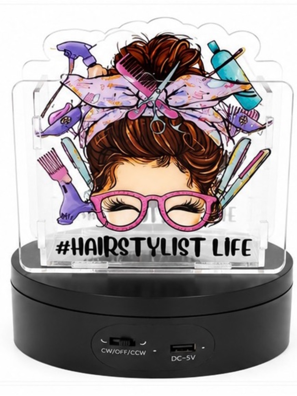 Hairstylist Acrylic Pen Box